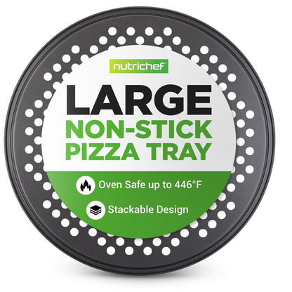 Nepriľnavý plech na pizzu 12.8 – rovnomerné pečenie, uhlíková oceľ, sivý – BKNCBS10SPIZZAP