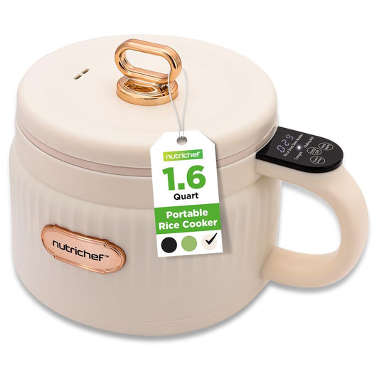 Portable Rice Cooker Rapid Cooking Non-Stick Ceramic White - NC12BWHITE