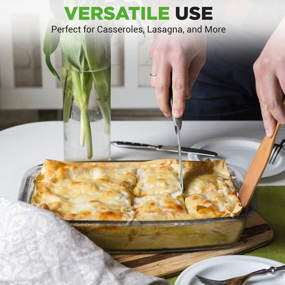4 Sets Of High Borosilicate Rectangular Glass Bakeware Set With Pe Lid (Gray) - NCGL4XGY
