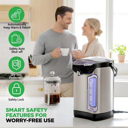 Bouilloire électrique 5 L à chauffe instantanée en acier inoxydable - NCHUB35