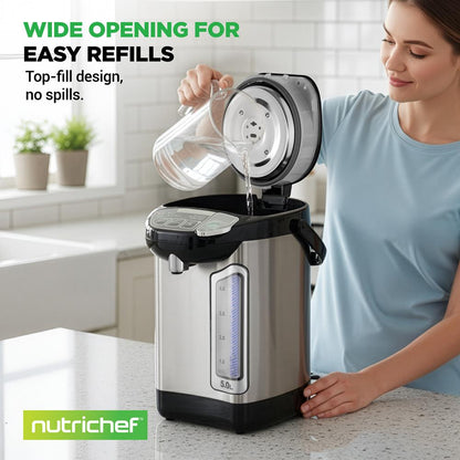Bouilloire électrique 5 L à chauffe instantanée en acier inoxydable - NCHUB35